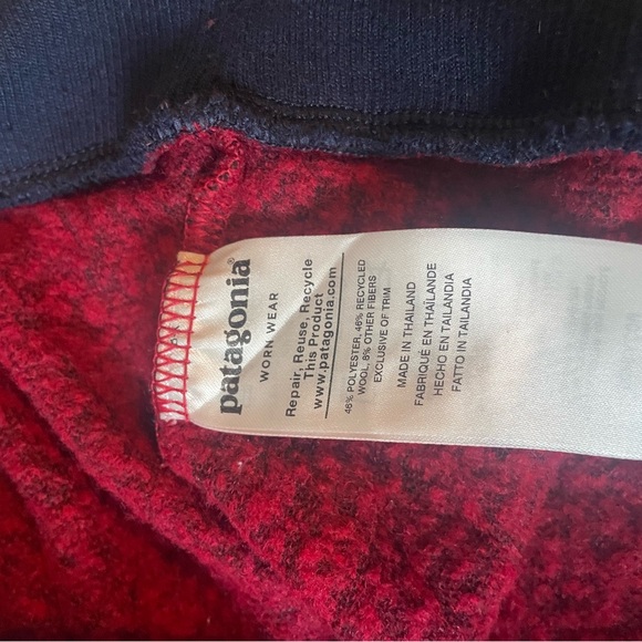 Patagonia Deep Red Fleece Pullover - Picture 3 of 4